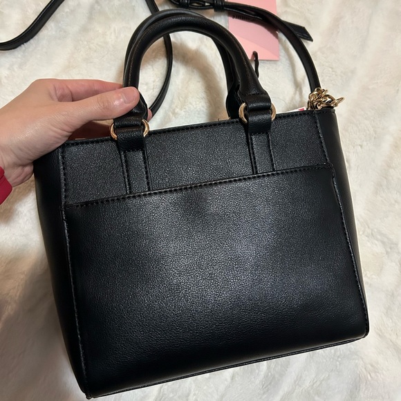 💜SOLD💜NWT Juicy Couture Colorful Love Mini Tote with Crossbody Strap Liquorice - Picture 8 of 14